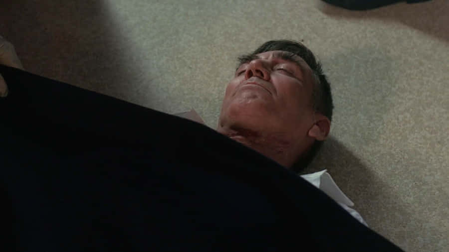 An Iconic Portrait Of Legendary Actor & Marine R. Lee Ermey. Wallpaper