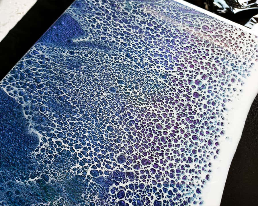 An Intricate Creation Of Resin Art Wallpaper