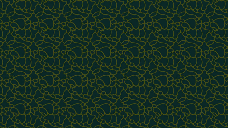 An Intricate Line Drawing Floral Pattern Wallpaper