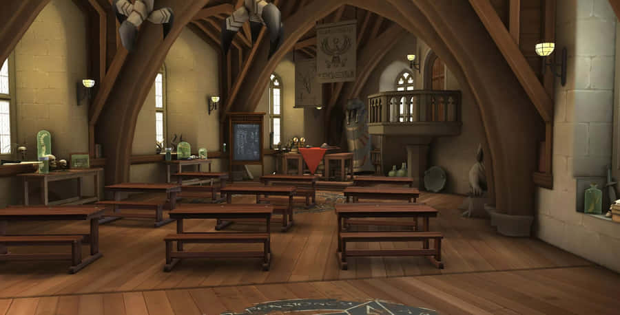 An Introduction To Professor Snape's Hogwarts Potions Class Wallpaper