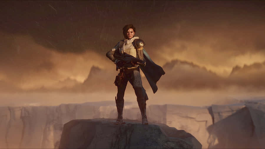 Ana Bray In Action On Mars Wallpaper