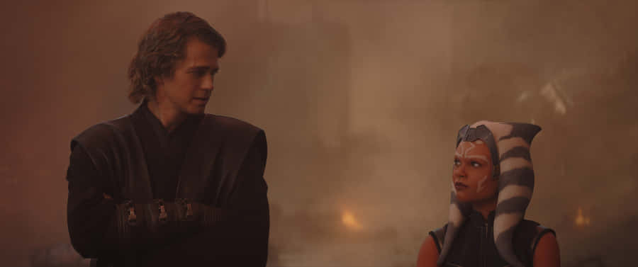 Anakinand Ahsoka Conversation Wallpaper