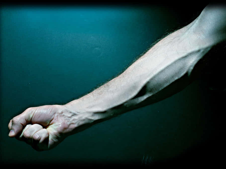 Ancient Blue Veins Carved In The Earth, Deep And Mysterious Wallpaper