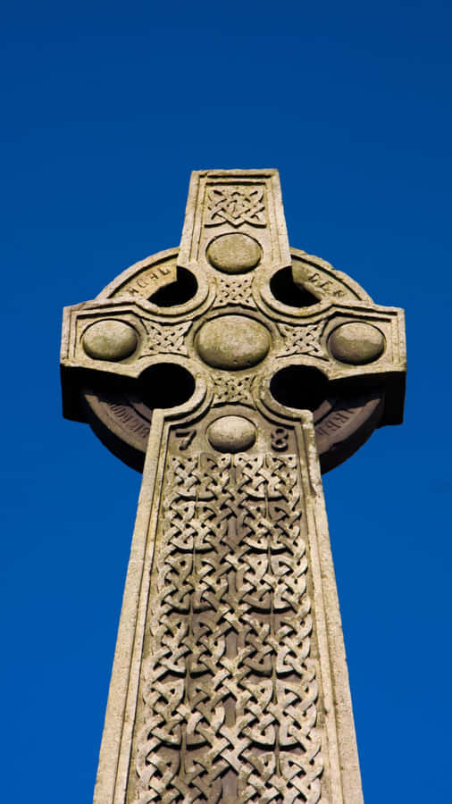 Ancient Celtic Cross Design Wallpaper