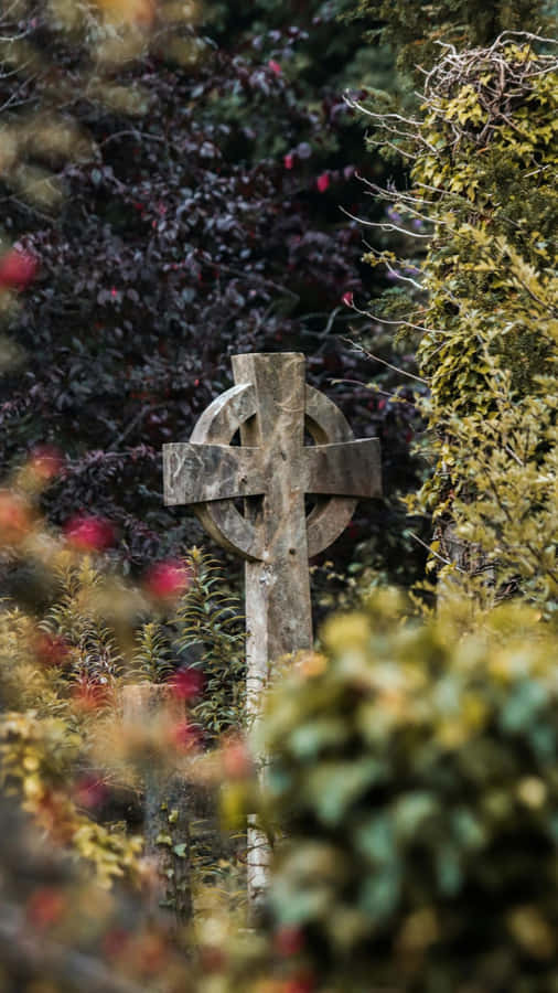 Ancient Celtic Cross Symbol Wallpaper