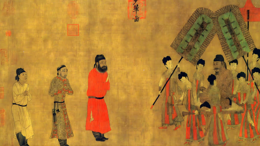 Ancient Chinese Court Ceremony Wallpaper