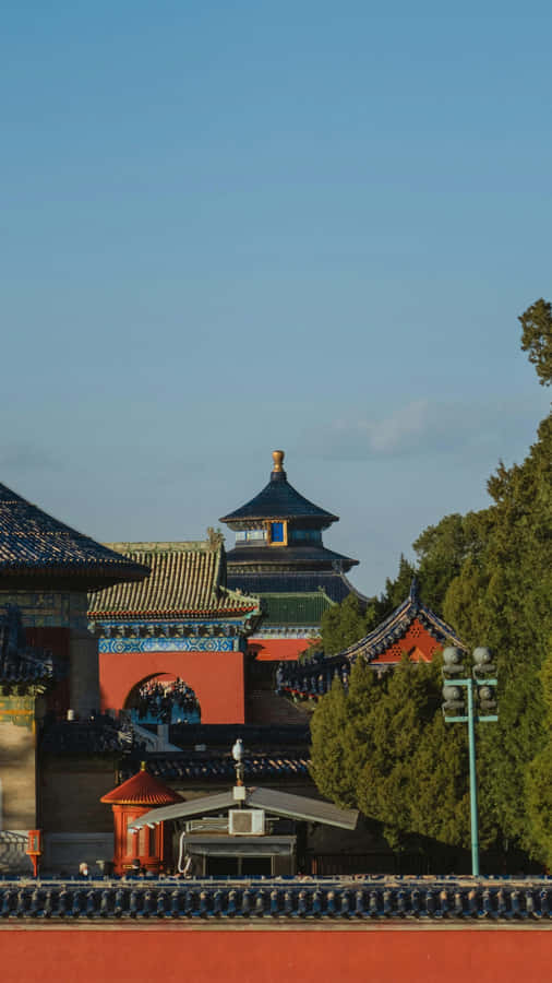 Ancient Chinese Temple Architecture Wallpaper