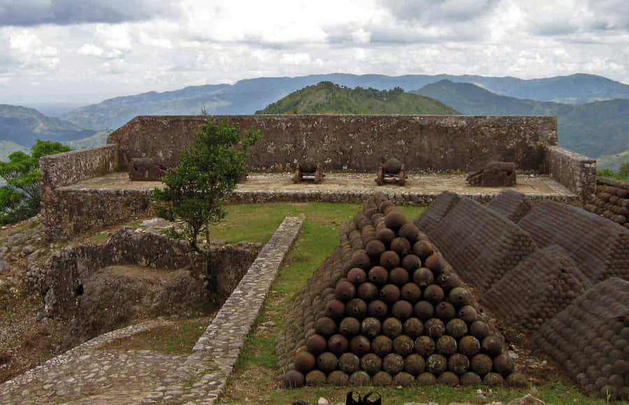 Ancient Rock Fortress Of Citadelle Laferriere In Haiti Wallpaper