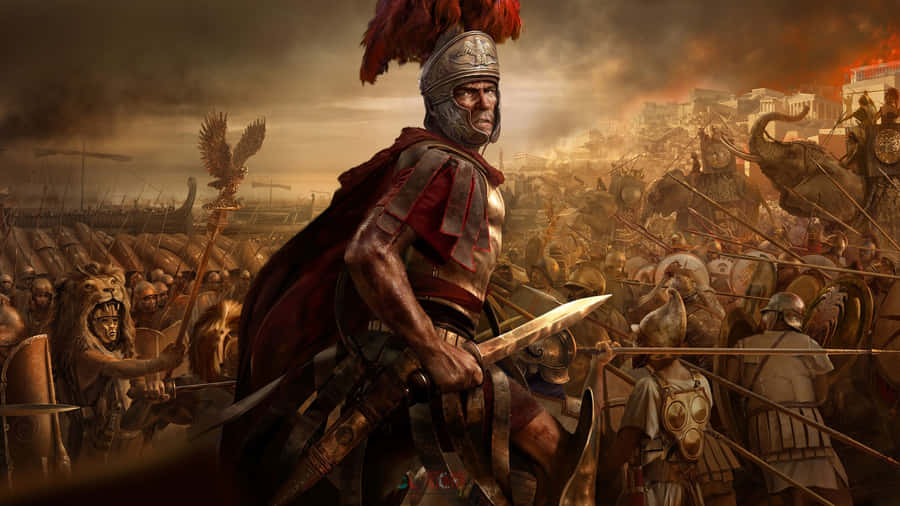 Ancient Roman Warriors Desktop Wallpaper