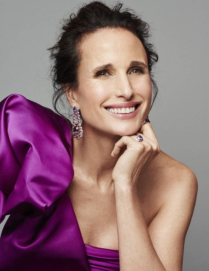 Andie Macdowell Hollywood Beauty Star Wallpaper