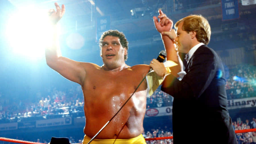 Andre The Giant Wrestlemania 2 Winner Wallpaper