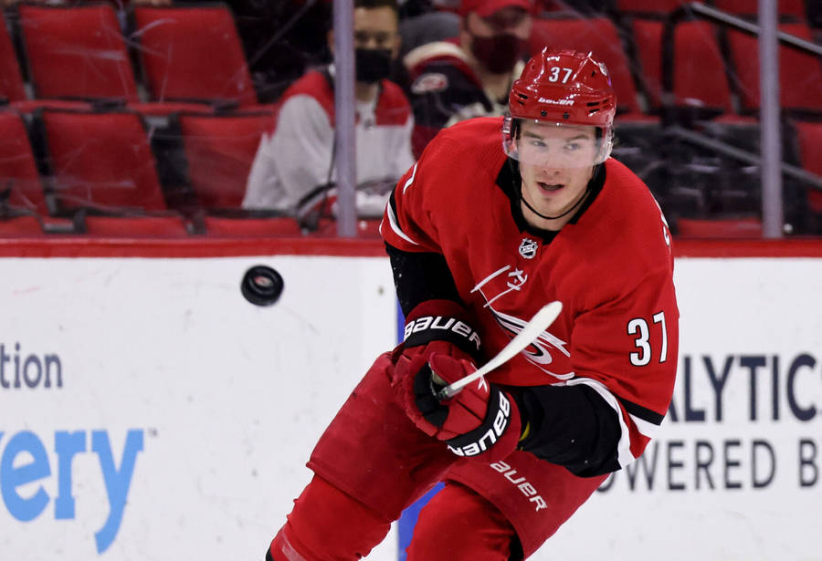 Andrei Svechnikov Ice Hockey Winger Wallpaper