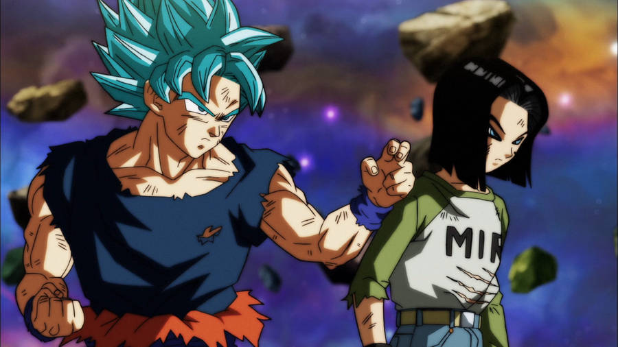 Android 17 Goku Super Saiyan Wallpaper
