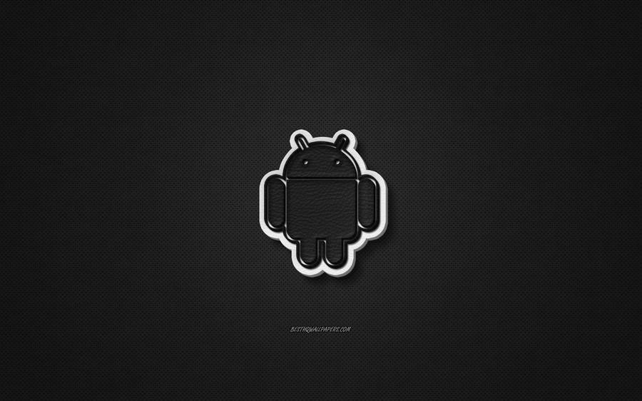Android Leather Logo Desktop Wallpaper