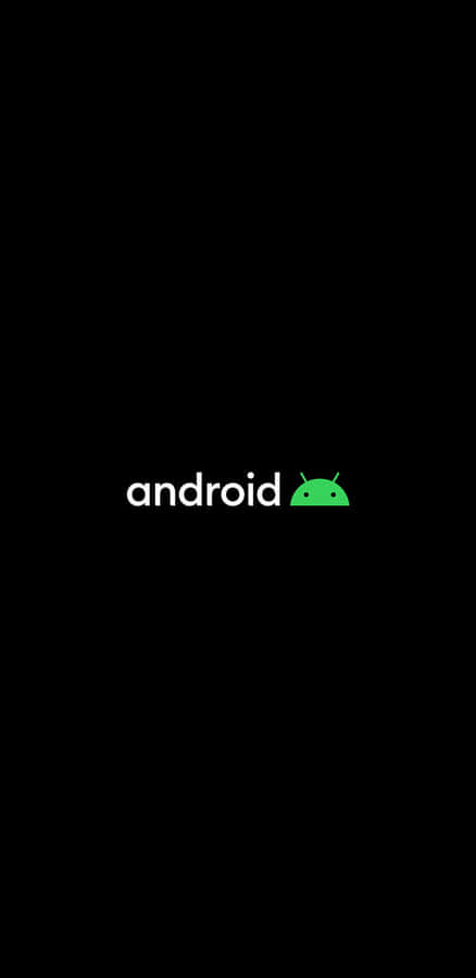 Android Logo On A Black Background Wallpaper
