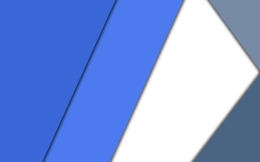 Android Material Design Blue On White Wallpaper