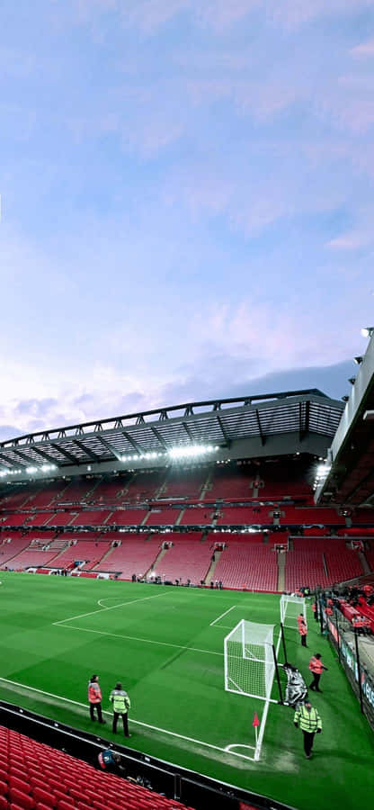 Anfield Stadium Evening View Wallpaper