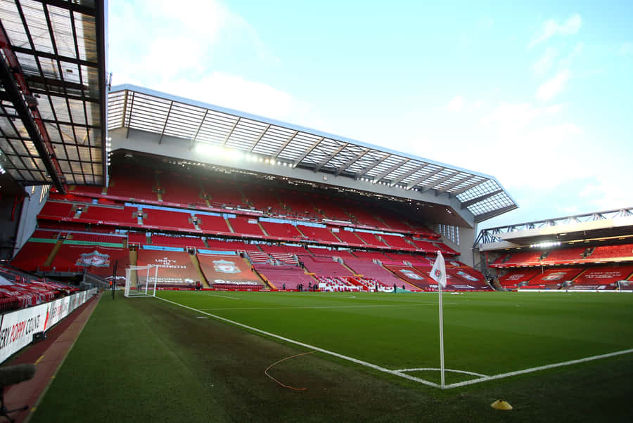 Anfield Stadium Interior View Wallpaper