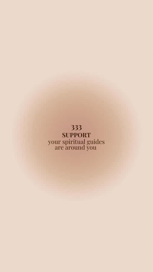 Angel Number333 Spiritual Support Message Wallpaper