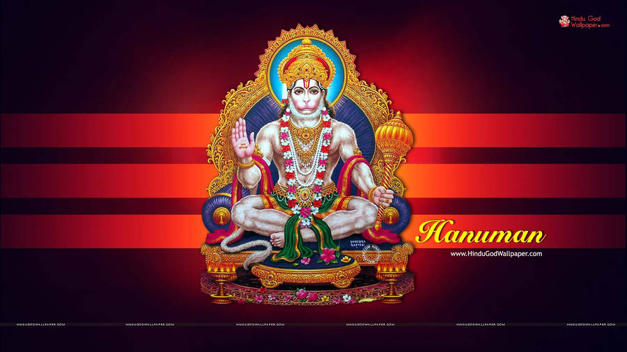 Angry Hanuman Hindu God Wallpaper