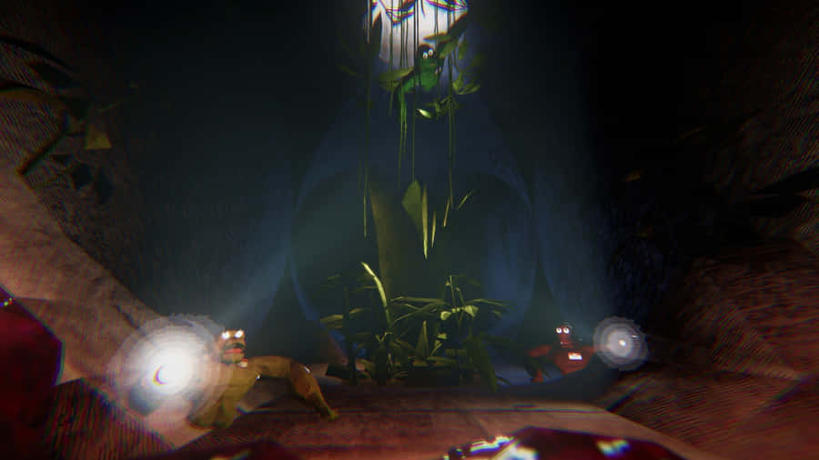 Animal Company Cave Exploration Wallpaper