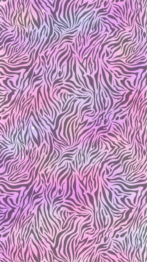 Animal Print Zebra Pink Wallpaper