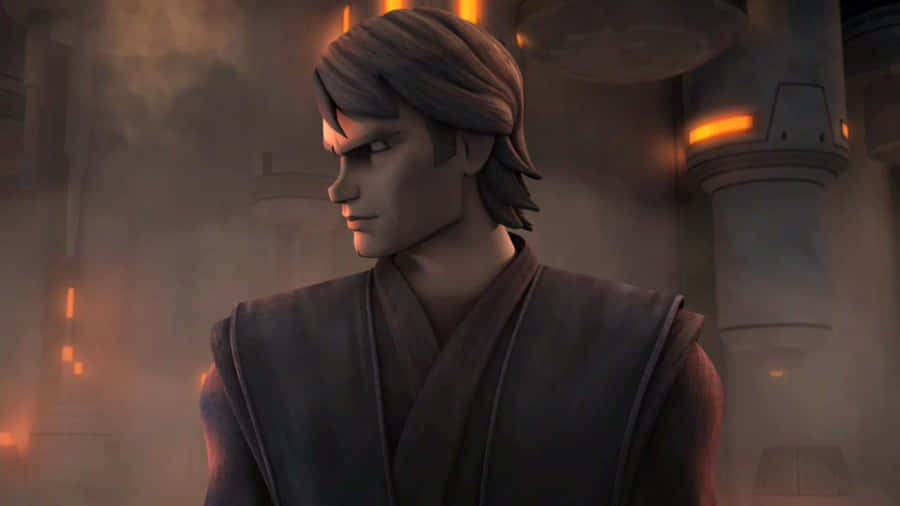 Animated Anakin Smoky Backdrop.jpg Wallpaper