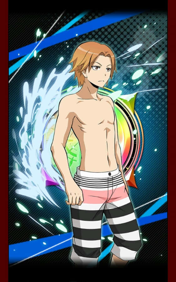 Animated Character Beachwear Pose Wallpaper