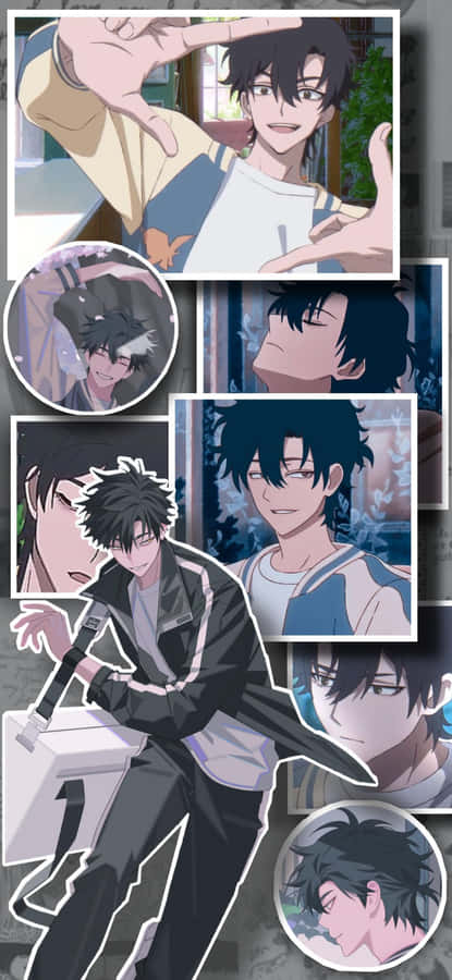 Animated Character Collage Wallpaper