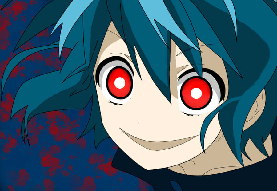 Animated Character With Red Eyes Wallpaper