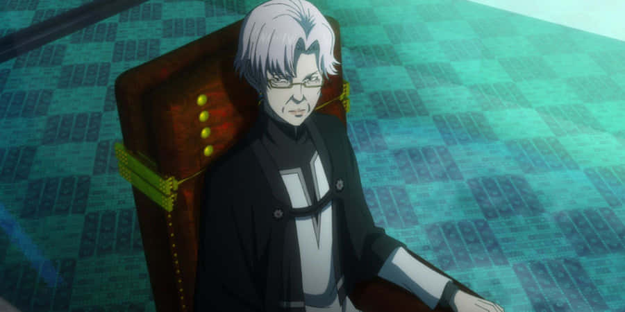 Animated Characterin Control Room Wallpaper