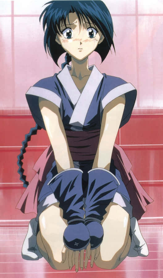 Animated Characterin Traditional Attire Wallpaper