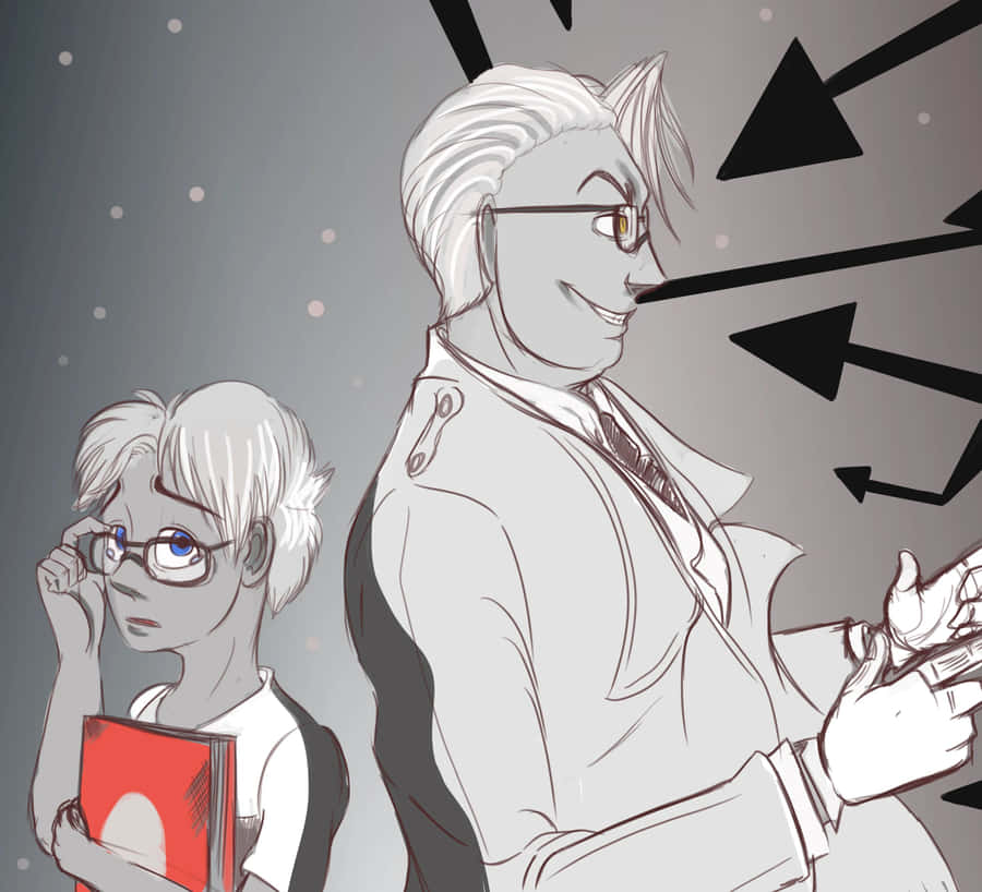 Animated Characters Strategic Planning Wallpaper