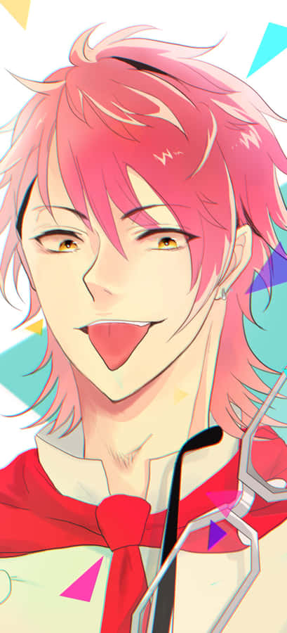 Animated Chef With Red Hairand Glasses Wallpaper