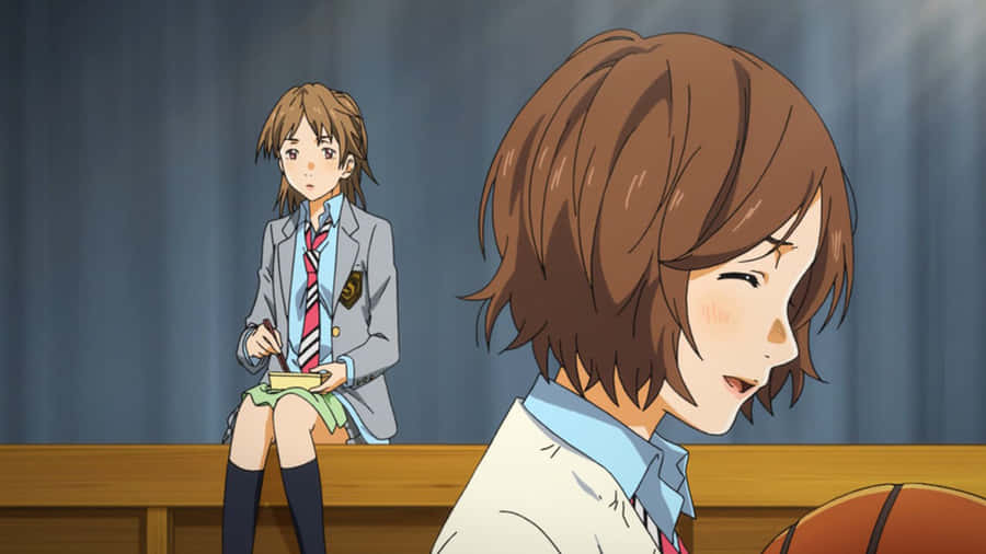 Animated Classroom Interaction Wallpaper