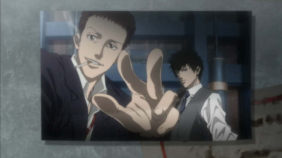 Animated Detective With Cigarette Wallpaper