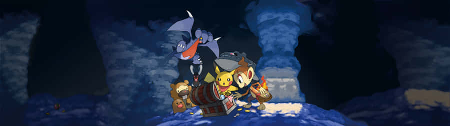 Animated Minecart Adventure Night Wallpaper