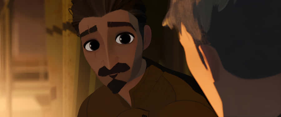 Animated Movie Character Conversation Wallpaper