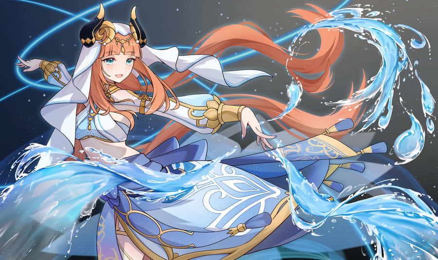 Animated Water Dancer Artwork Wallpaper
