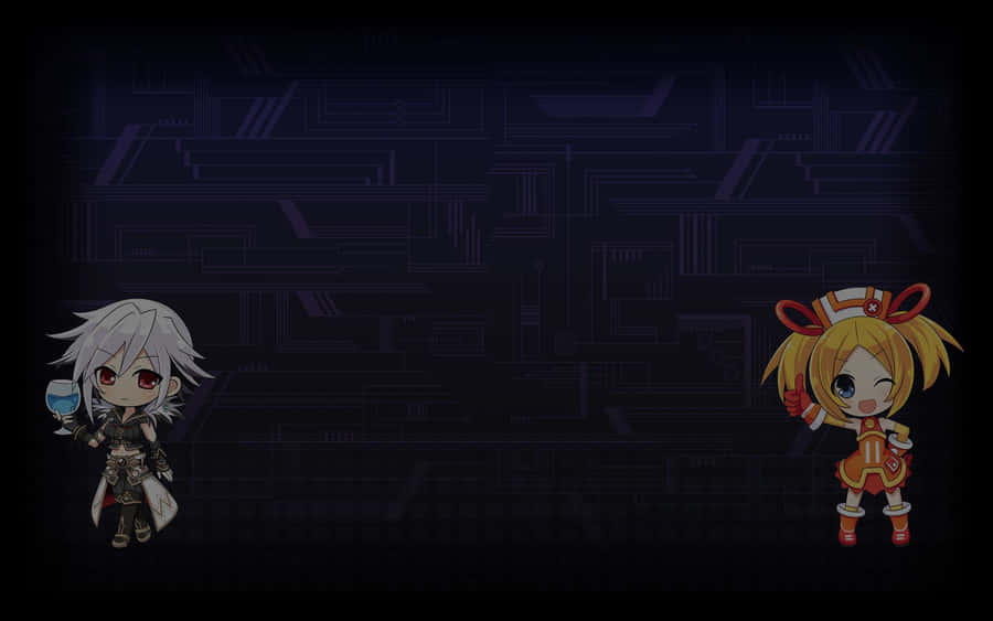 Anime Boy Gamer Leveling Up Wallpaper