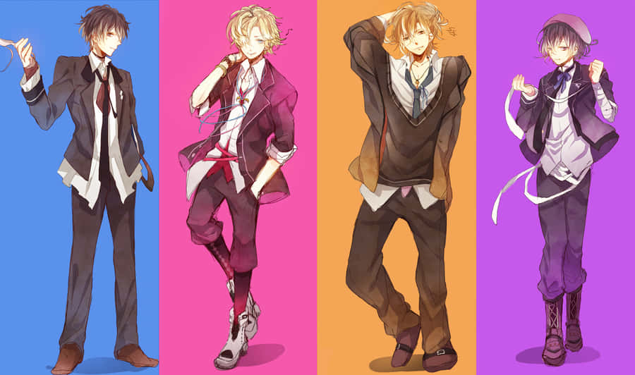 Anime Boysin Stylish Outfits Wallpaper