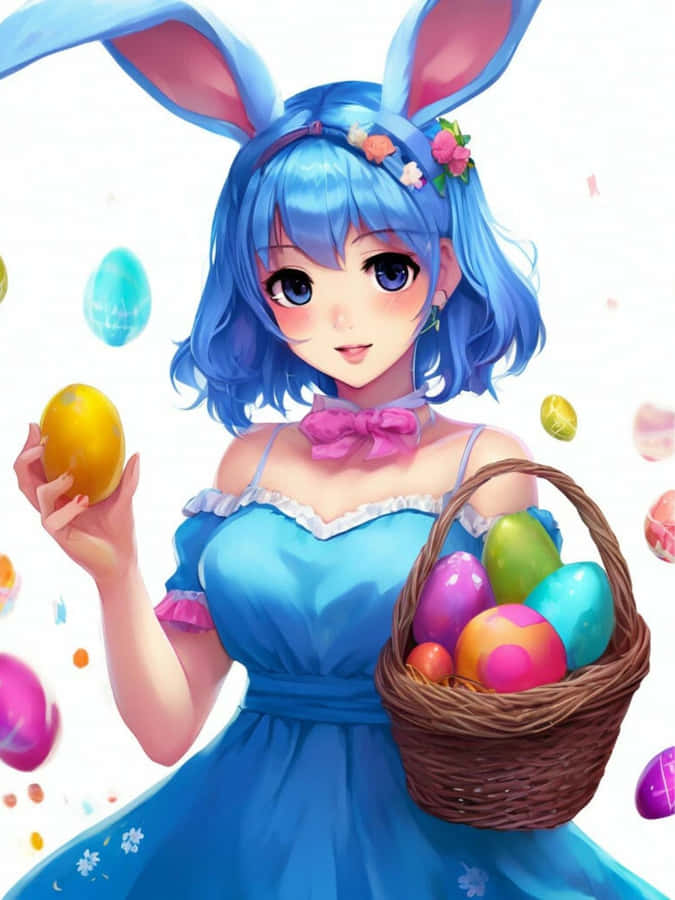 Anime Bunny Girl Easter Wallpaper