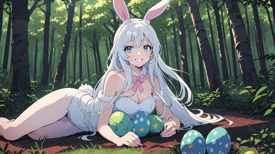 Anime Bunny Girl Easter Wallpaper
