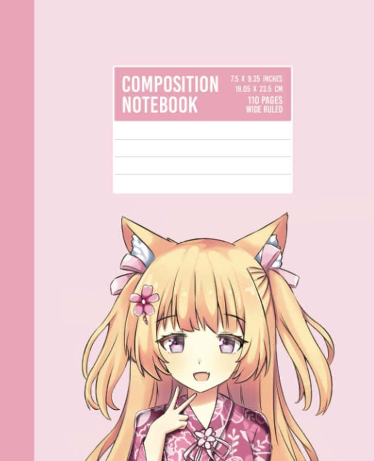 Anime Character Composition Notebook Cover Wallpaper