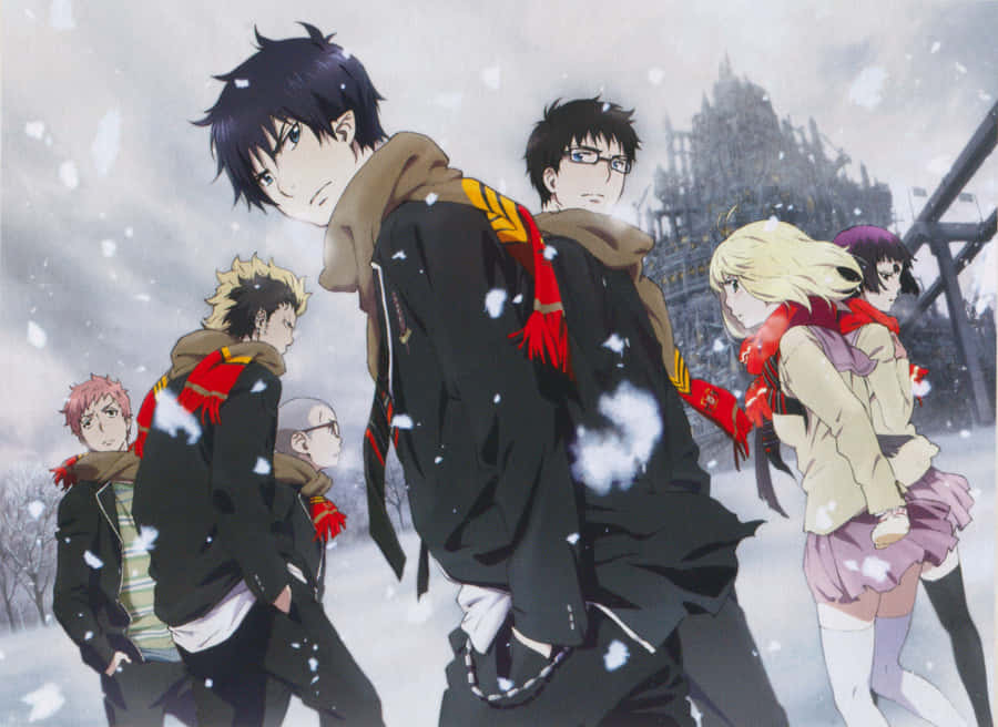 Anime Character Renzo Shima In Action Wallpaper