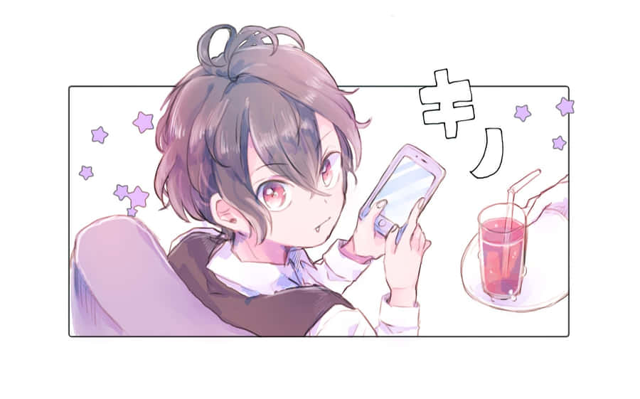 Anime Character Smartphone Relaxation Wallpaper