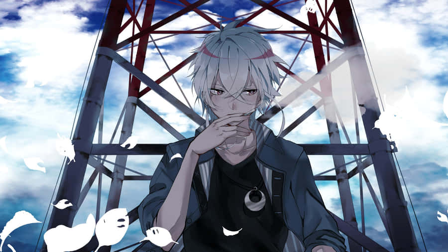 Anime Character Smoking Scene Wallpaper