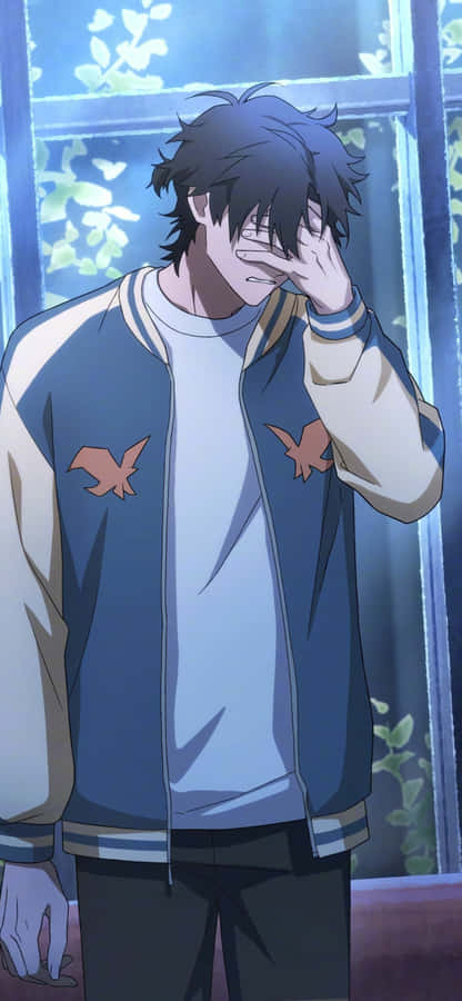 Anime Character Window Reflection Wallpaper