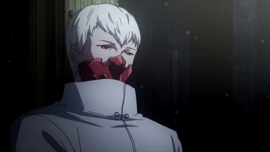 Anime Character With Red Mask Wallpaper