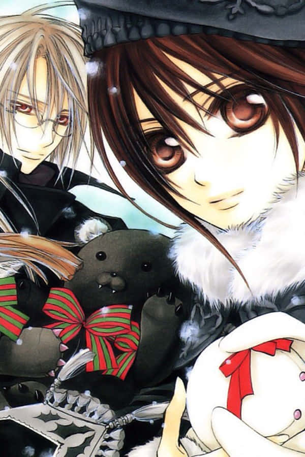 Anime Characters Winter Theme Wallpaper